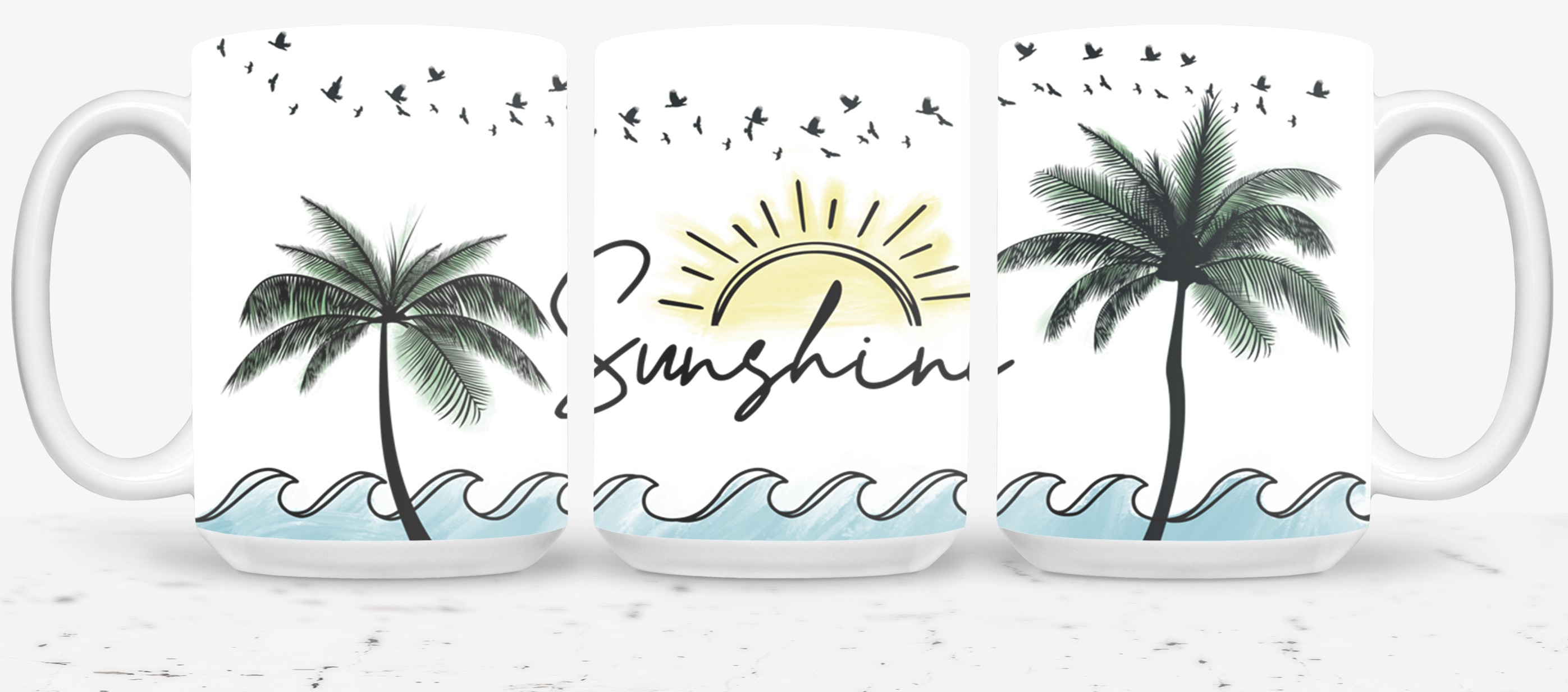 Sunshine Palm Trees-10690